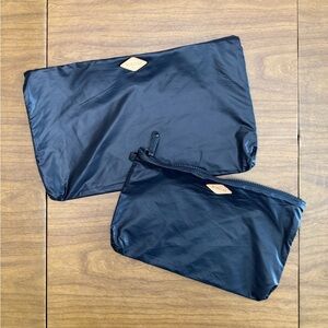 MZ Wallace Black Nylon Pouch Set